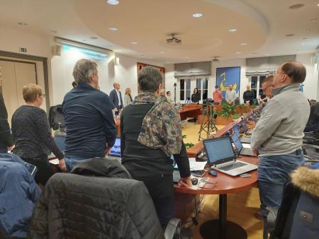 Minuta molka v spomin častnemu občanu Vojku Čeligoju